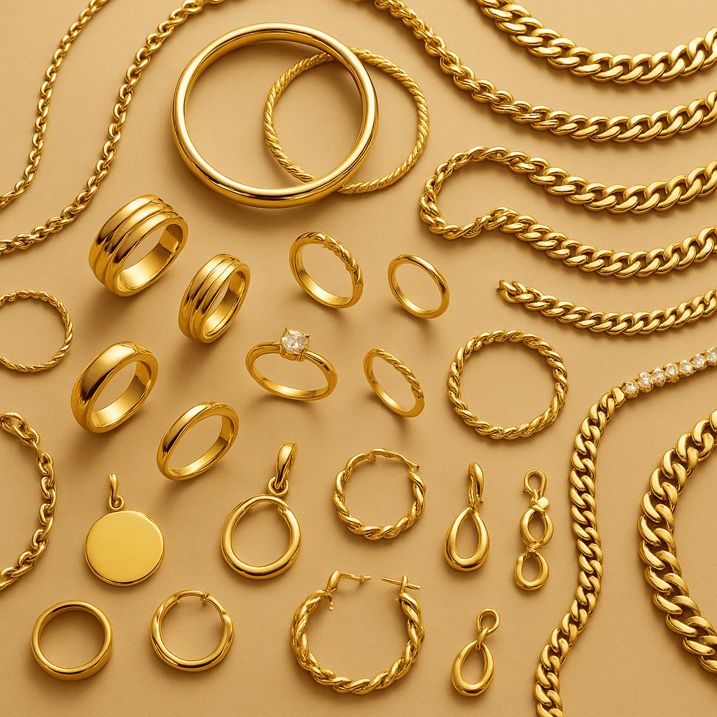 Goldschmuck - Ketten, Ringe und andere Schmuckstücke